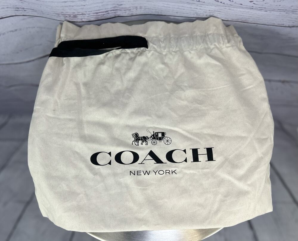 Coach New York Drawstring Dust Bag Purse Handbag Storage Cover 17 x 16